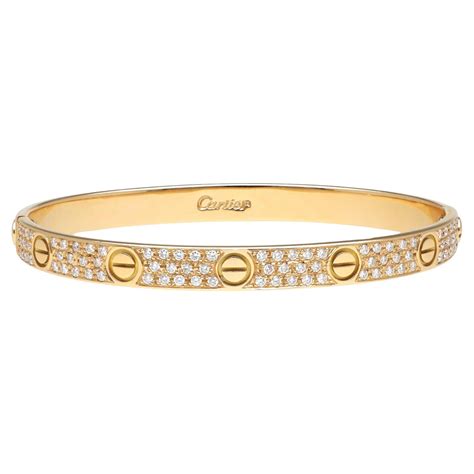 cartier full pave love bracelet|cartier love bracelet collection.